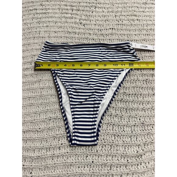 NWT VS PINK Bikini Scrunchie Triangle Top & Hi Waist Bottom Sz S Flamingo Stripe - Picture 8 of 16